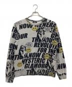 Hysteric Glamourヒステリックグラマー）の古着「スウェット」｜グレー×ブラック