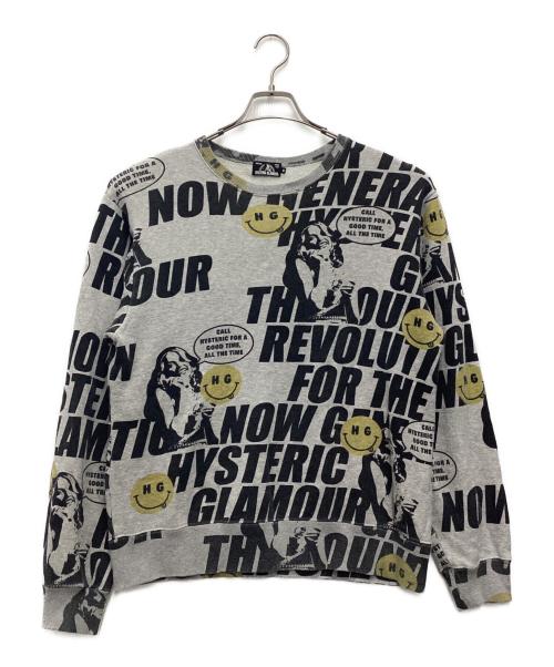 Hysteric Glamour（ヒステリックグラマー）Hysteric Glamour (ヒステリックグラマー) スウェット グレー×ブラック サイズ:SIZE Mの古着・服飾アイテム