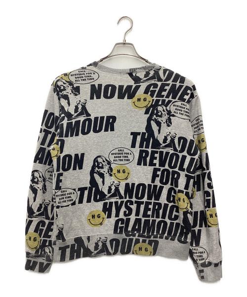 Hysteric Glamour（ヒステリックグラマー）Hysteric Glamour (ヒステリックグラマー) スウェット グレー×ブラック サイズ:SIZE Mの古着・服飾アイテム