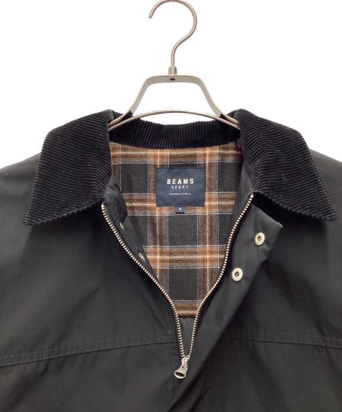 BEAMS HEART（ビームスハート）BEAMS HEART (ビームスハート) 襟コーデュロイ切替ブルゾン ブラック サイズ:SIZE Sの古着・服飾アイテム