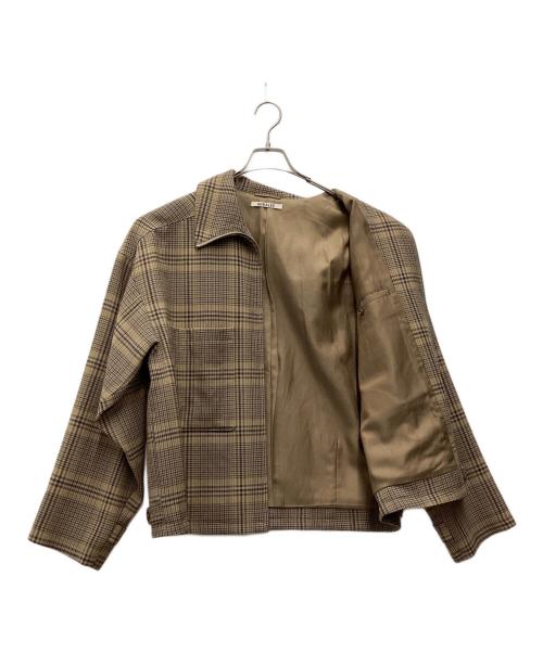 AURALEE（オーラリー）AURALEE (オーラリー) ブルゾン ブラウン×カーキ サイズ:SIZE 4の古着・服飾アイテム