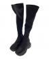 YELLO（イエロ）の古着「ロングブーツ　TOKYO BLACK DOUBLE SNEAKR LONG BOOTS」｜ブラック