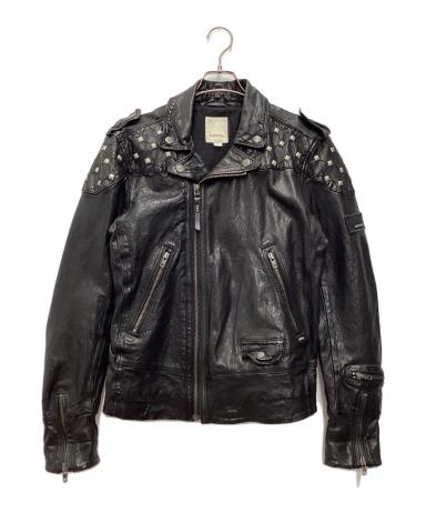 中古・古着通販】DIESEL (ディーゼル) スタッズライダースジャケット
