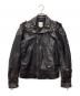 DIESEL（ディーゼル）の古着「スタッズライダースジャケット」｜ブラック