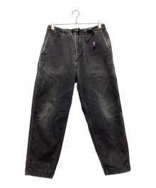THE NORTH FACE（ザ ノース フェイス）の古着「ブラックジーンズ ワイドテーパードデニムパンツ」｜ブラック