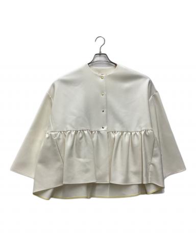 yori ヨリ 中古・古着通販】yori (ヨリ) ダブルクロスワイドジャケット ホワイト