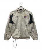 UMBRO×9090アンブロ×ナインティナインティ）の古着「Gradation Nylon Hooded Jacket」｜ベージュ×グレー