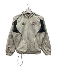 UMBRO×9090（アンブロ×9090）の古着「Gradation Nylon Hooded Jacket」｜ベージュ×グレー