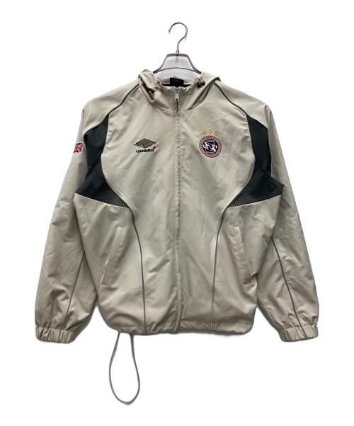 UMBRO（アンブロ）UMBRO (アンブロ) 9090 (9090) Gradation Nylon Hooded Jacket ベージュ×グレー サイズ:SIZE Lの古着・服飾アイテム