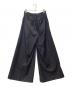 seyto (セイト) メストライプワイドストレートパンツ ブラック サイズ:SIZE 0：8000円