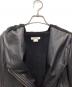 中古・古着 HELMUT LANG (ヘルムートラング) フーデッドレザージャケット ブラック サイズ:SIZE P：15000円