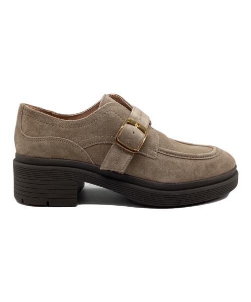 COLE HAAN（コールハーン）COLE HAAN (コールハーン) モカシンシューズ カリッタ モンクストラップラグオックスフォード ベージュ サイズ:SIZE 23.5cmの古着・服飾アイテム