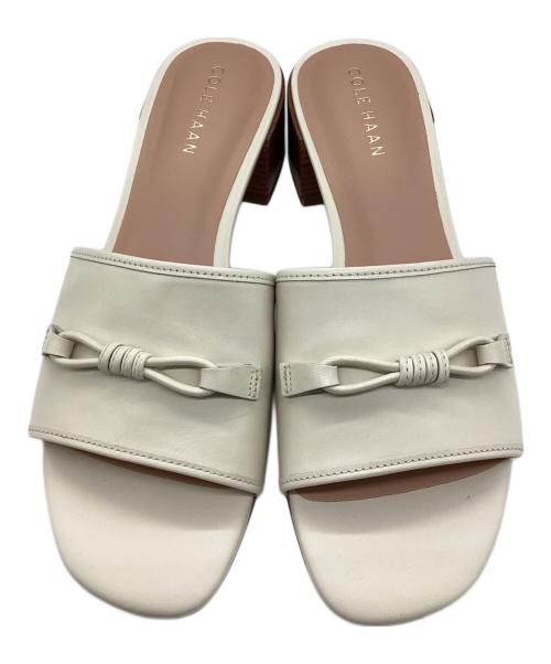 COLE HAAN（コールハーン）COLE HAAN (コールハーン) ミュール ケイリン ボウ ミュール アイボリー サイズ:SIZE 23.5cmの古着・服飾アイテム