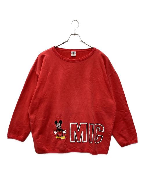 MICKEY&CO.（ミッキー アンド コー）MICKEY&CO. (ミッキー アンド コー) クルーネックスウェット 90s レッド サイズ:SIZE Lの古着・服飾アイテム