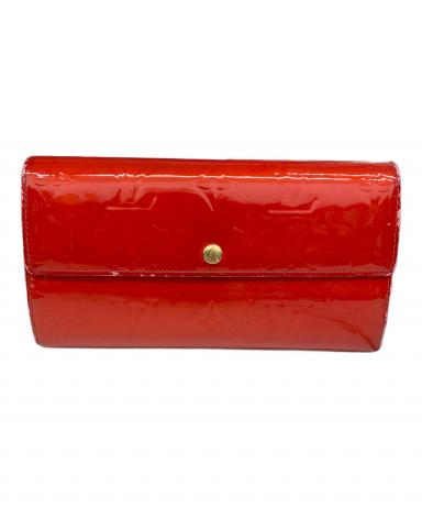 中古・古着通販】LOUIS VUITTON (ルイ ヴィトン) 長財布 レッド