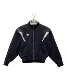 adidas（アディダス）の古着「トラックジャケット デサント製」｜ブラック×ホワイト
