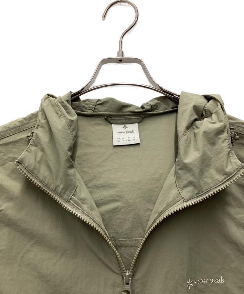 Snow peak（スノーピーク）snow peak (スノーピーク) Taslan Pocket Windbreaker オリーブ サイズ:SIZE Mの古着・服飾アイテム