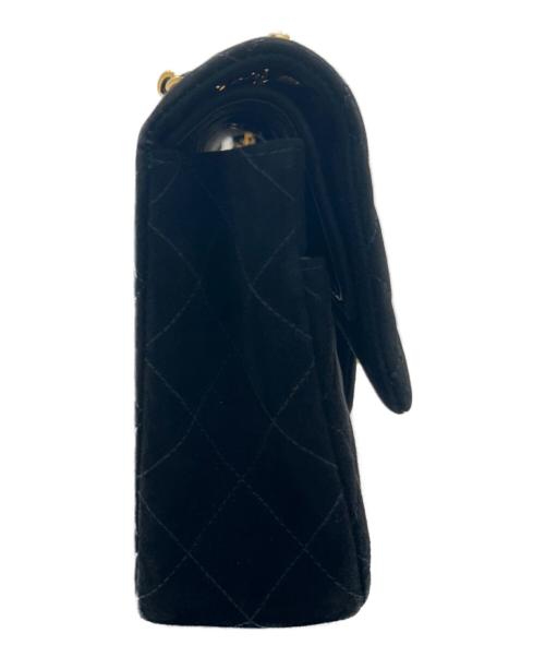 CHANEL（シャネル）CHANEL (シャネル) Wフラップチェーンショルダーバッグ ブラック サイズ:25の古着・服飾アイテム