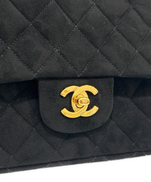 CHANEL（シャネル）CHANEL (シャネル) Wフラップチェーンショルダーバッグ ブラック サイズ:25の古着・服飾アイテム