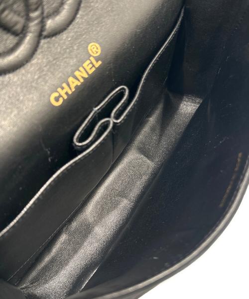 CHANEL（シャネル）CHANEL (シャネル) Wフラップチェーンショルダーバッグ ブラック サイズ:25の古着・服飾アイテム