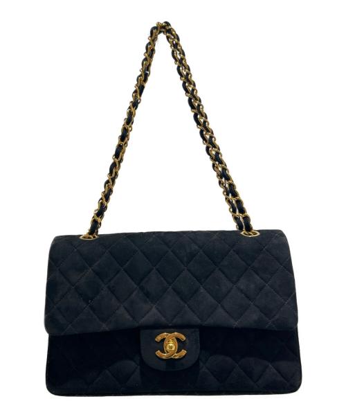 CHANEL（シャネル）CHANEL (シャネル) Wフラップチェーンショルダーバッグ ブラック サイズ:25の古着・服飾アイテム
