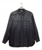 OLD JOE & Co.オールドジョー）の古着「TOP-NOTCH UNIFORM SHIRTS 長袖シャツ 24ss」｜ブラック