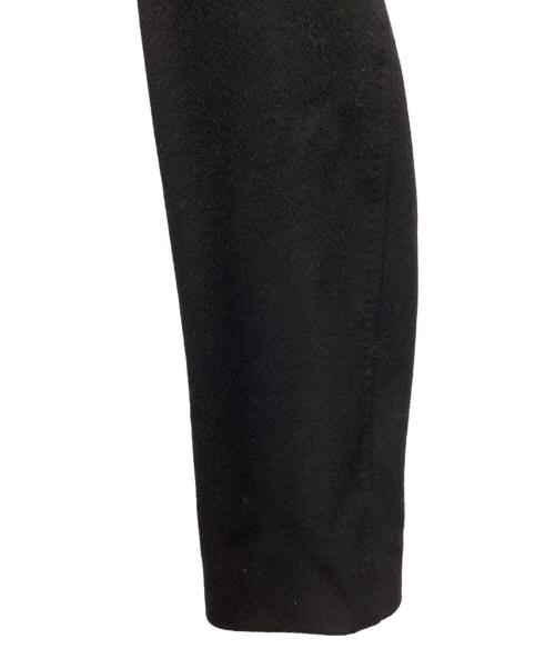 EDIFICE（エディフィス）EDIFICE (エディフィス) カシミヤ混ウールステンカラーコート ブラック サイズ:SIZE 44の古着・服飾アイテム