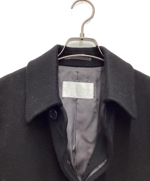 EDIFICE（エディフィス）EDIFICE (エディフィス) カシミヤ混ウールステンカラーコート ブラック サイズ:SIZE 44の古着・服飾アイテム
