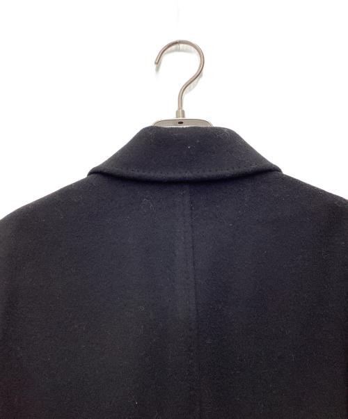 EDIFICE（エディフィス）EDIFICE (エディフィス) カシミヤ混ウールステンカラーコート ブラック サイズ:SIZE 44の古着・服飾アイテム