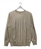 AURALEEオーラリー）の古着「SUPER HIGH GAUZE NAPPED SWEAT P/O 長袖カットソー」｜ベージュ