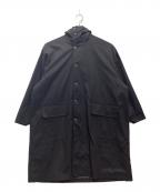 Keelsキールズ）の古着「Oversized Soutien Collar Coat ステンカラーコート」｜ブラック