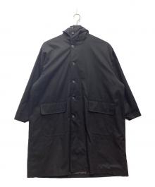 Keels（キールズ）の古着「Oversized Soutien Collar Coat ステンカラーコート」｜ブラック