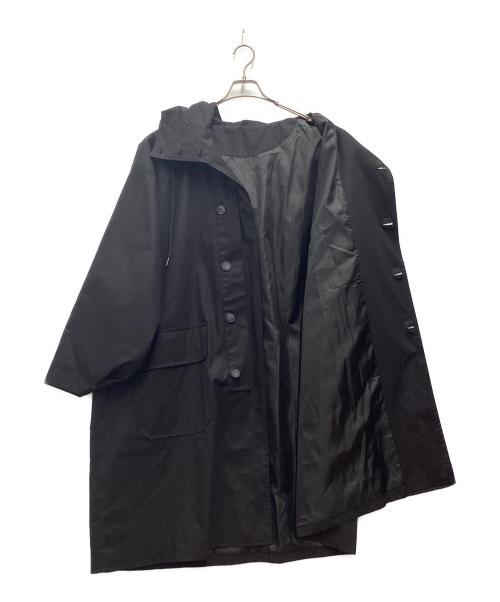 Keels（キールズ）Keels (キールズ) Oversized Soutien Collar Coat ステンカラーコート ブラック サイズ:SIZE Lの古着・服飾アイテム