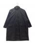 Keels（キールズ）の古着「Oversized Soutien Collar Coat ステンカラーコート」｜ブラック