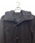 中古・古着 Keels (キールズ) Oversized Soutien Collar Coat ステンカラーコート ブラック サイズ:SIZE L：9000円