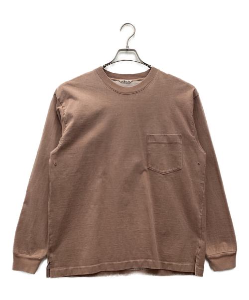 AURALEE（オーラリー）AURALEE (オーラリー) 長袖カットソー ピンク サイズ:SIZE 4の古着・服飾アイテム