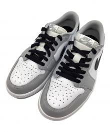 NIKE（ナイキ）の古着「Air Jordan 1 Retro Low OG	"Barons"」｜ホワイト×グレー