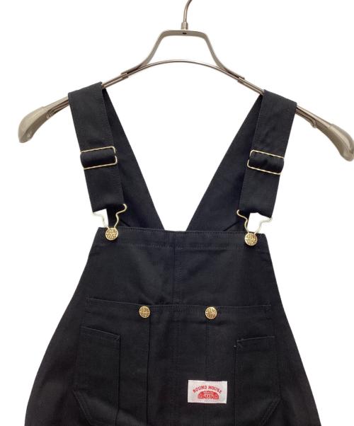 round house（ラウンドハウス）round house (ラウンドハウス) ダックオーバーオール ブラック サイズ:SIZE 81の古着・服飾アイテム