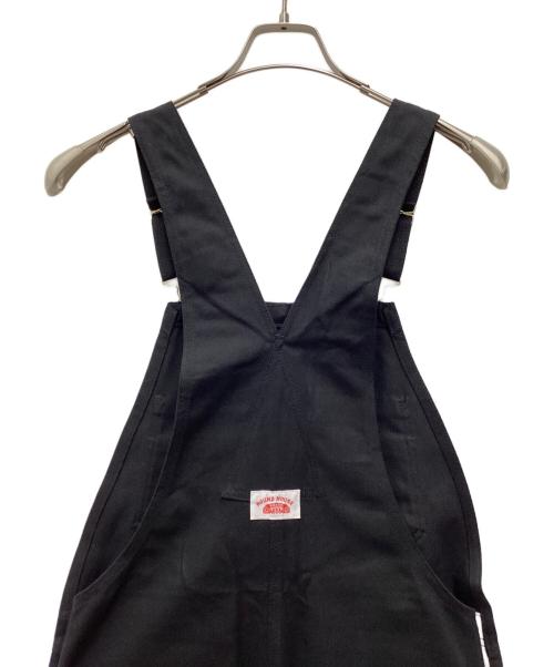 round house（ラウンドハウス）round house (ラウンドハウス) ダックオーバーオール ブラック サイズ:SIZE 81の古着・服飾アイテム