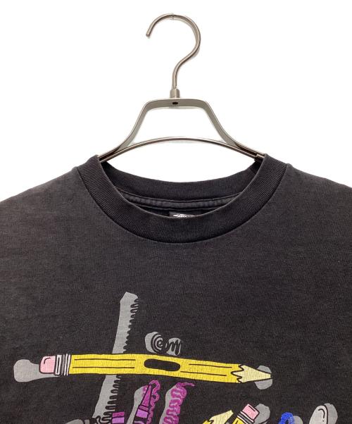 stussy（ステューシー）stussy (ステューシー) 半袖カットソー ブラック サイズ:SIZE Mの古着・服飾アイテム