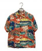 Sun Surfサンサーフ）の古着「アロハシャツ」｜オレンジ