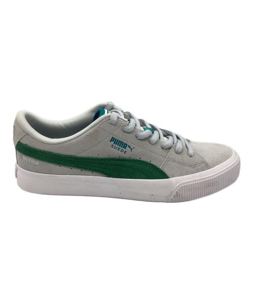 PUMA（プーマ）PUMA (プーマ) スニーカー グレー×グリーン サイズ:SIZE 26.5cmの古着・服飾アイテム