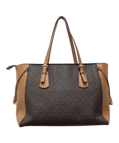 MICHAEL KORS（マイケルコース）MICHAEL KORS (マイケルコース) トートバッグ ブラウンの古着・服飾アイテム
