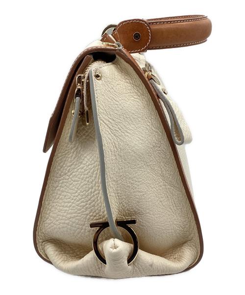 Salvatore Ferragamo（サルヴァトーレ フェラガモ）Salvatore Ferragamo (サルヴァトーレ フェラガモ) 2WAYバッグ ベージュの古着・服飾アイテム