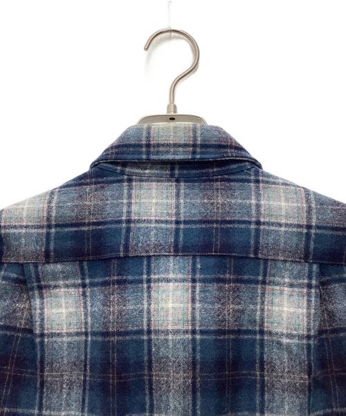 PENDLETON（ペンドルトン）PENDLETON (ペンドルトン) ウールシャツ 70s ブルー×ネイビー サイズ:SIZE Lの古着・服飾アイテム