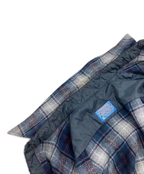 PENDLETON（ペンドルトン）PENDLETON (ペンドルトン) ウールシャツ 70s ブルー×ネイビー サイズ:SIZE Lの古着・服飾アイテム