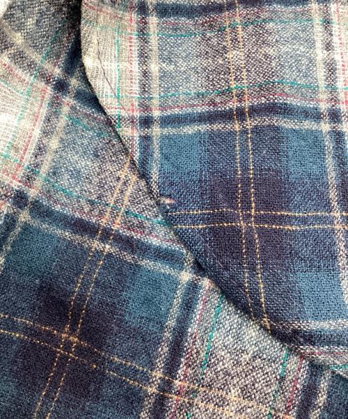 PENDLETON（ペンドルトン）PENDLETON (ペンドルトン) ウールシャツ 70s ブルー×ネイビー サイズ:SIZE Lの古着・服飾アイテム