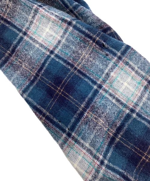PENDLETON（ペンドルトン）PENDLETON (ペンドルトン) ウールシャツ 70s ブルー×ネイビー サイズ:SIZE Lの古着・服飾アイテム