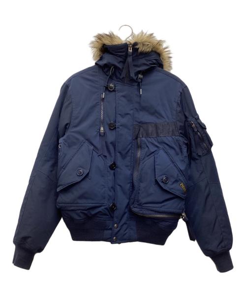 POLO RALPH LAUREN（ポロ・ラルフローレン）POLO RALPH LAUREN (ポロ・ラルフローレン) N-2Bダウンジャケット ネイビー サイズ:SIZE XSの古着・服飾アイテム