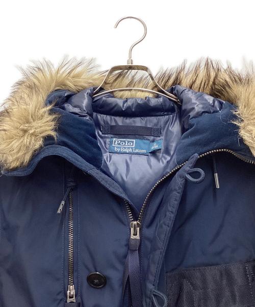 POLO RALPH LAUREN（ポロ・ラルフローレン）POLO RALPH LAUREN (ポロ・ラルフローレン) N-2Bダウンジャケット ネイビー サイズ:SIZE XSの古着・服飾アイテム